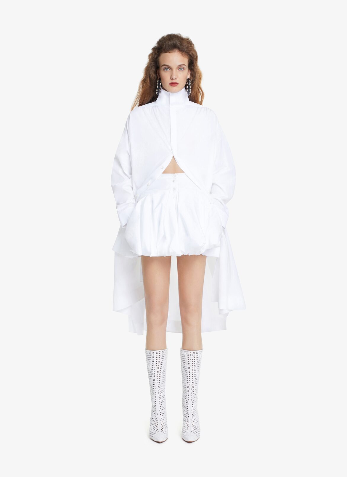 POPLIN SHIRT ALAÏA WHITE POPLIN SHIRT